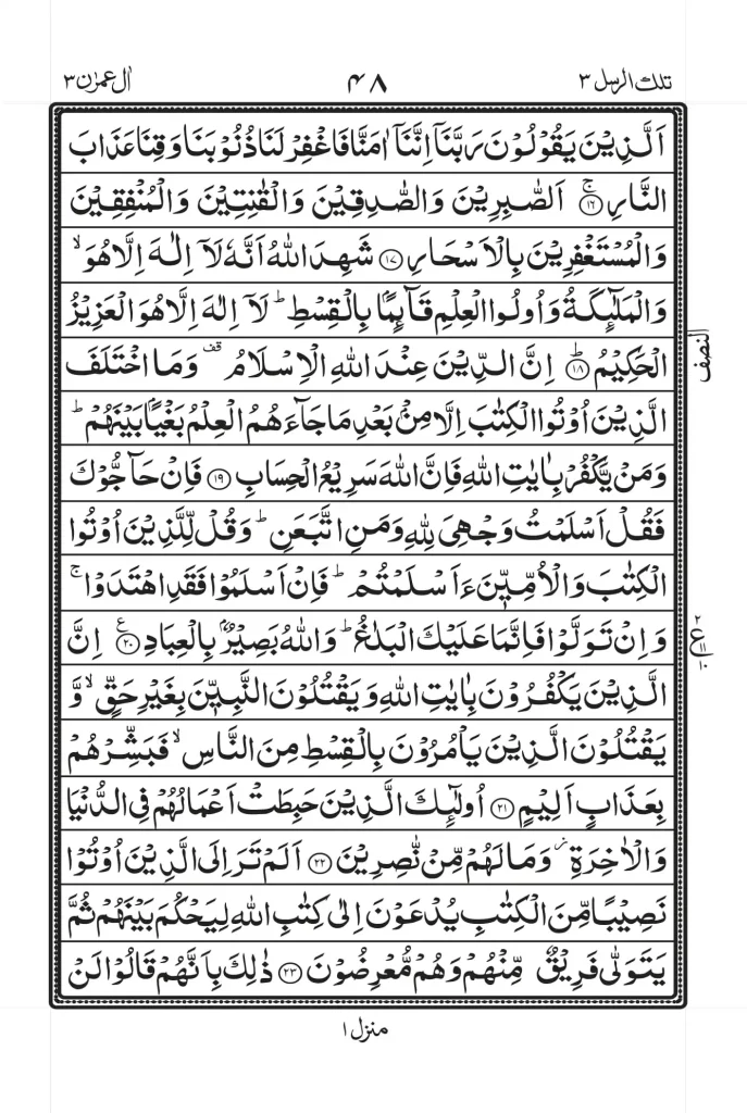 Surah Al Imran PDF 3