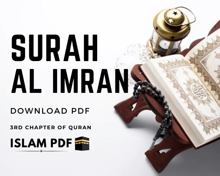 Download Surah Al Imran PDF | Amazing 3 Sections of Surah Imran