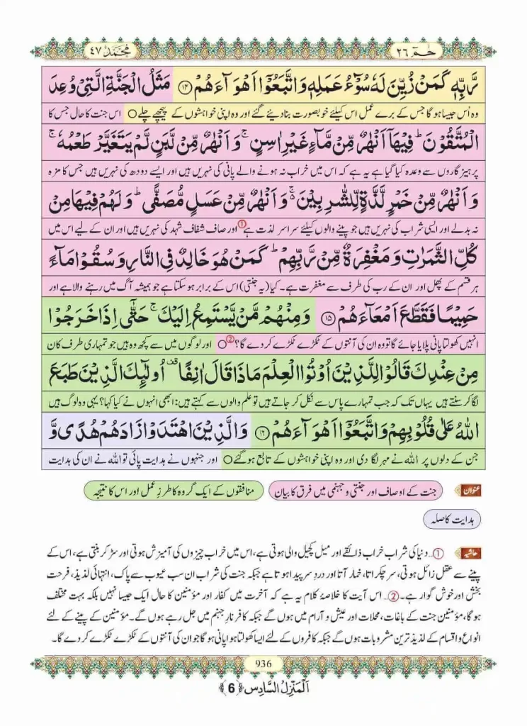 Surah Muhammad with Urdu Translation 4