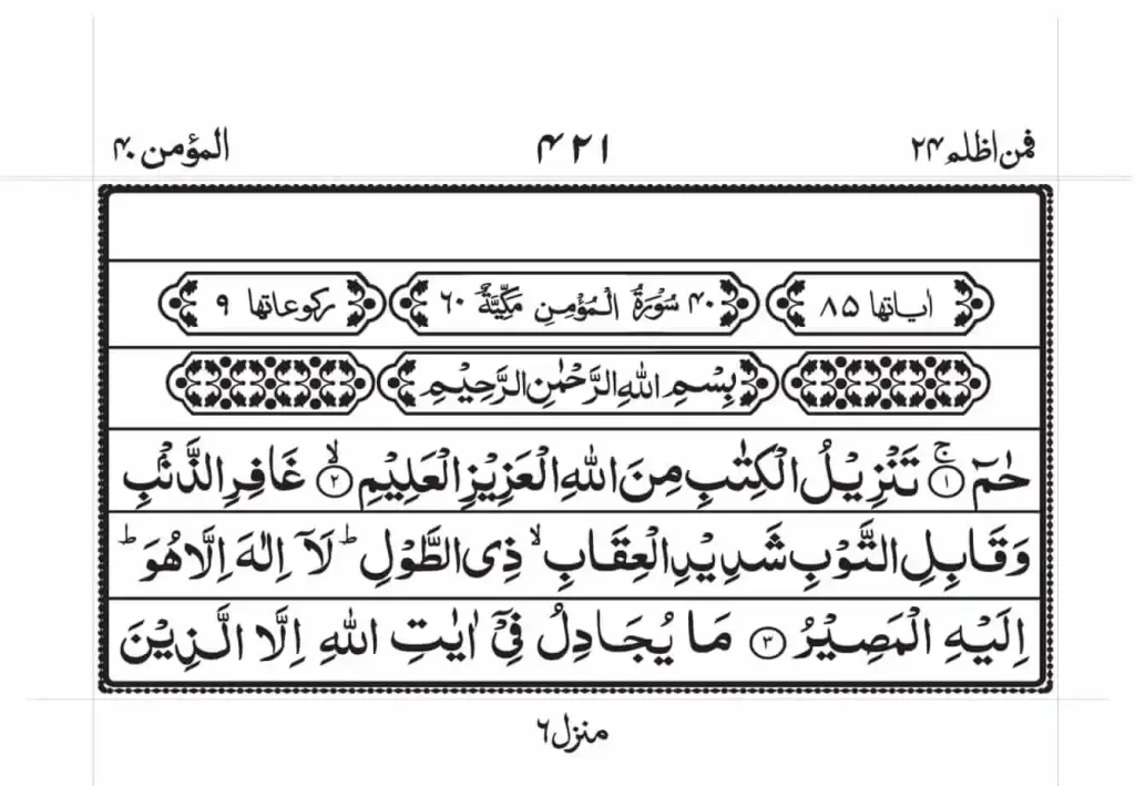 Surah Ghafir Read Online 1