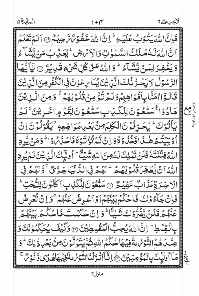 Surah Maidah Read Online 8