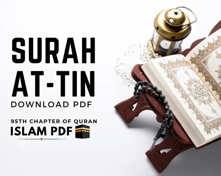 Download Surah Tin PDF | Read Online | 8 Benefits & Review
