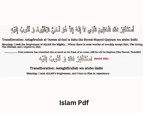 Astaghfirullah Dua (Dua for Forgiveness) with english translation